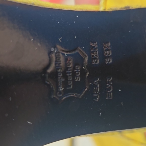 Nina yellow heels sz 8.5 - Picture 10 of 16